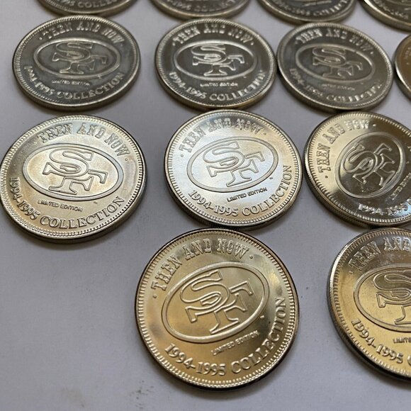 San Francisco 49ers then and now 1994-95 collectable coins 14 of 20 Lot #16 - Picture 3 of 12